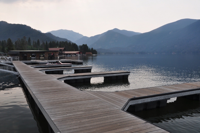 boat dock on Grand Lake